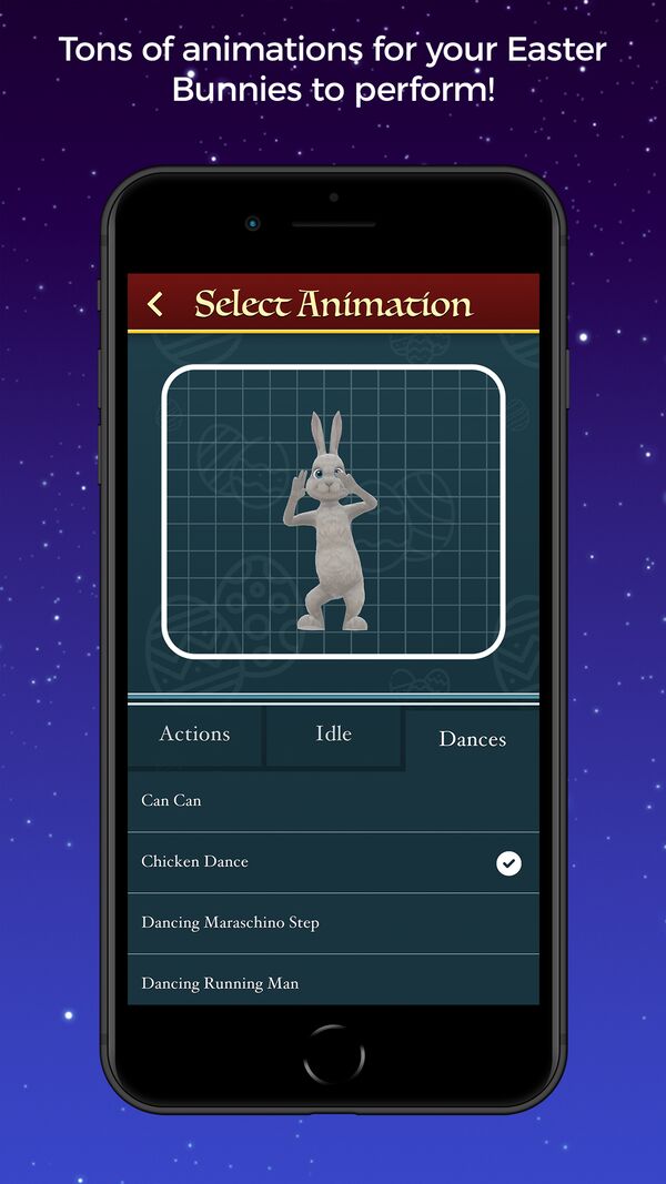 Easter Studio app screenshot 3 — augmented reality Easter Bunnies in real environments