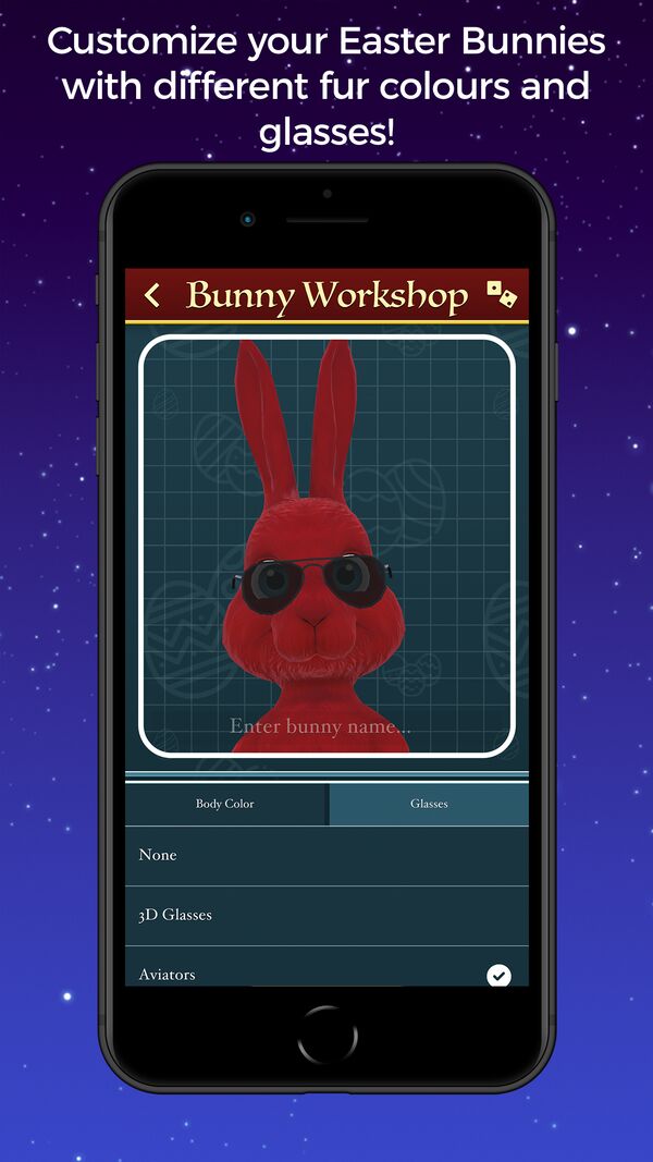 Easter Studio app screenshot 5 — augmented reality Easter Bunnies in real environments